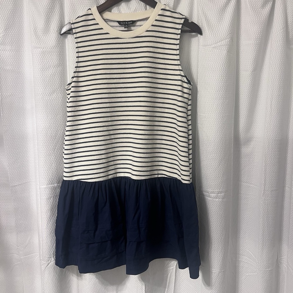 Strut & Bolt Babydoll Boutique Dress Ruffled‎ Knit Old Money Vaca Spring Easter